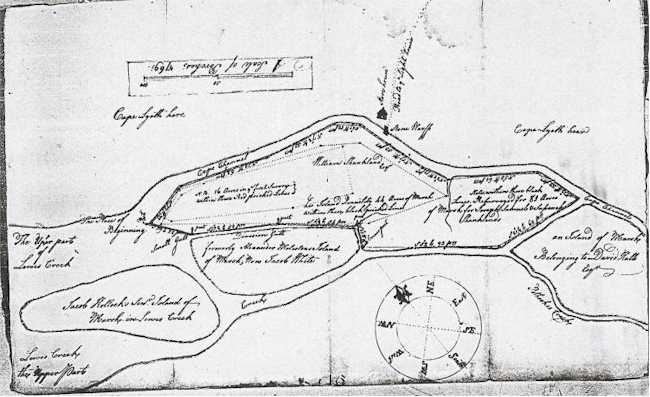 Survey map of Shankland Island